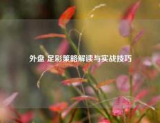 外盘 足彩策略解读与实战技巧