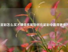 足彩怎么买才赚得多呢如何在足彩中赢得更多？