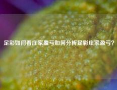 足彩如何看庄家盈亏如何分析足彩庄家盈亏？