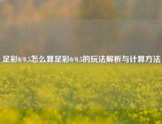 足彩0/0.5怎么算足彩0/0.5的玩法解析与计算方法