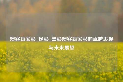 澳客赢家彩_足彩_篮彩澳客赢家彩的卓越表现与未来展望